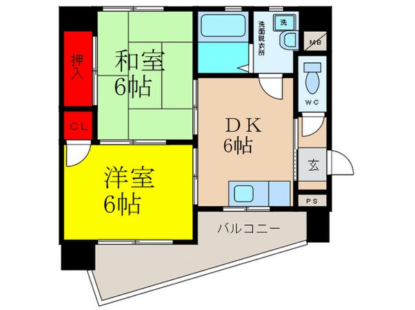 近藤ハイツⅡの物件間取画像